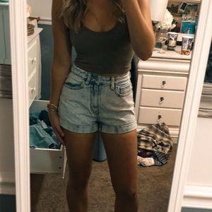 Pacsun distressed washed jean shorts -lightly worn